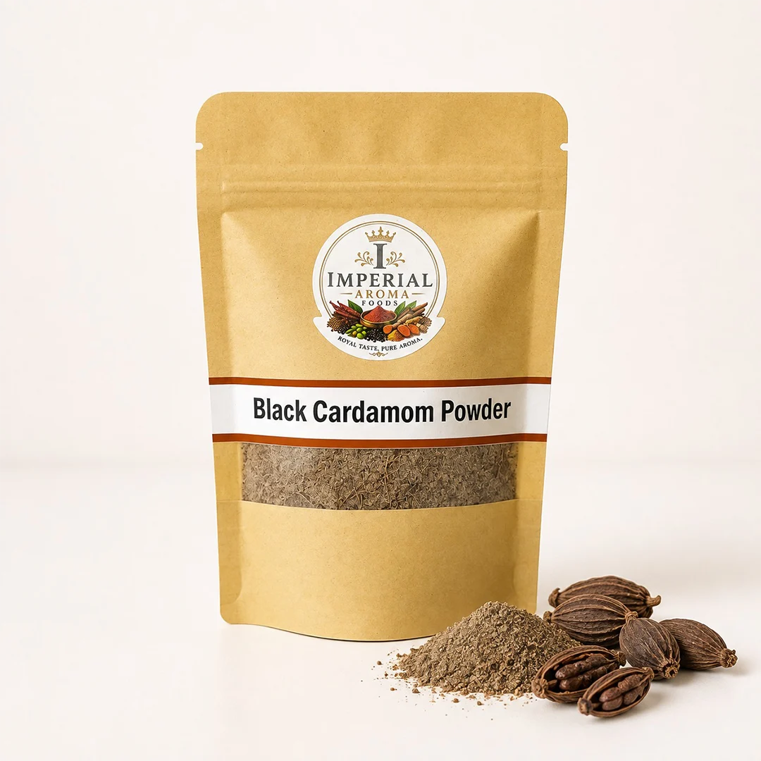 Black Cardamom Powder (Bari Elaichi) – 100% Organic