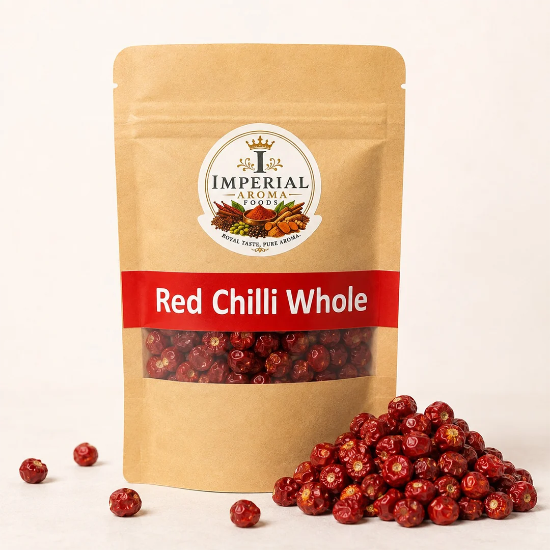 Red Chilli Whole (Round - Small / Gol Lal Mirch) – 100% Organic
